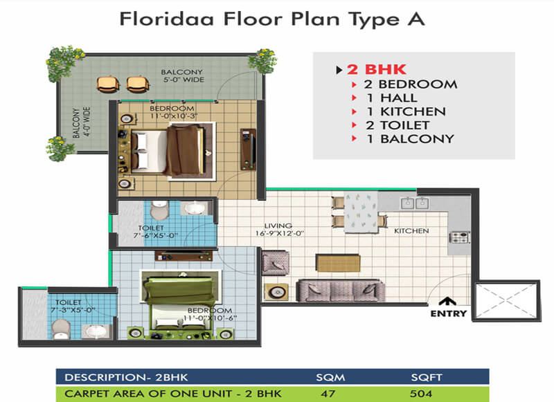 Floridaa Floor Plan Type A