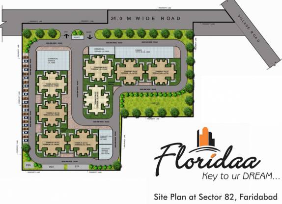 Floridaa Faridabad Layout Plan